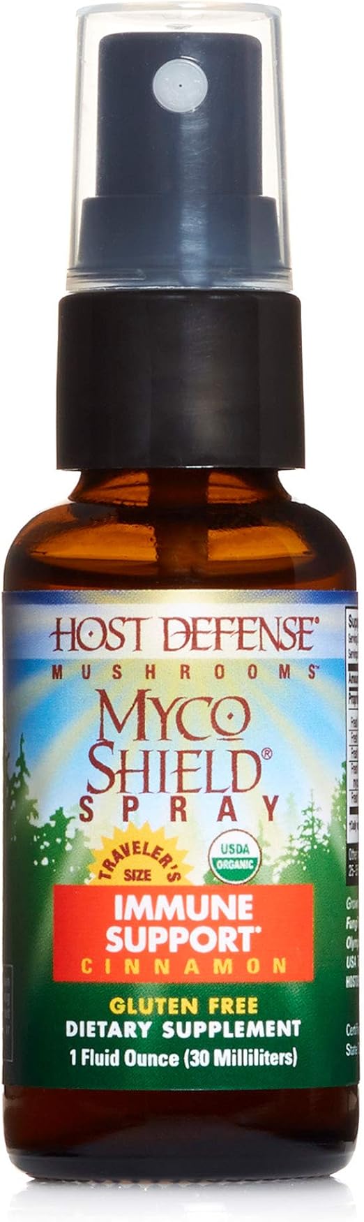 Host Defense MycoShield Multi Mushroom Spray Cinnamon, Daily Immune