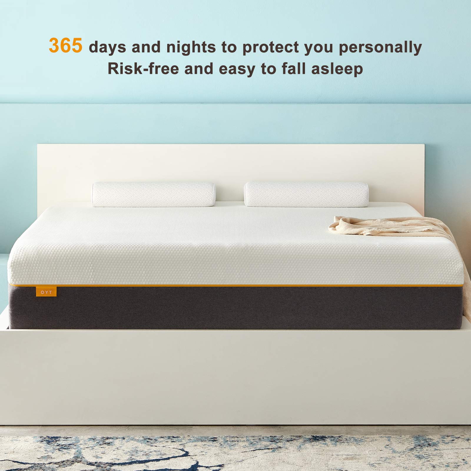 Full Size Mattress,OYT 10" Inch Gel Memory Foam Full Bed Mattress in a Box with CertiPUR-US Certified Foam for Sleep Supportive & Pressure Relief,Cloud-Like Experience