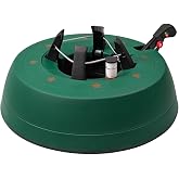 Leejec Christmas Tree Stand with Water Reservoir, for 9ft Tree (5.5" Trunk) | Foot-Pedal Fast-Clamping, Water Level Indicator, No Assembly Required, Real Tree Stand