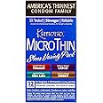 Kimono MicroThin Sheer Variety Pack of 12 - Multiple Styles of Ultrathin Condom Shapes, Unique Designs in One Pack, Natural Latex Condoms, Vegan-Friendly, No Latex Odor - Enhanced Sensitivity