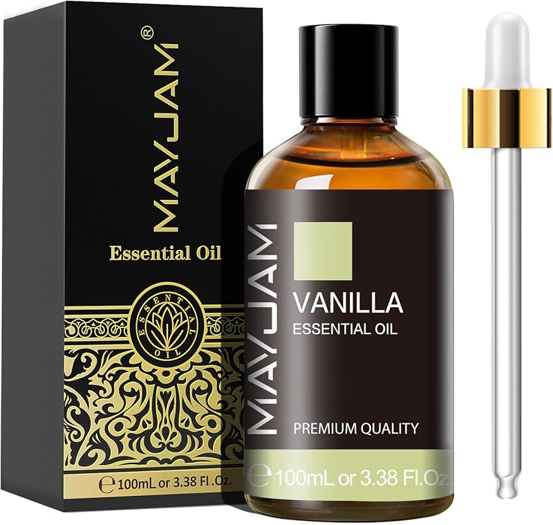 MAYJAM Vanilla Essential Oil 100ML for Diffuser Humidifier DIY Home Office