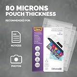 Fellowes A3 Laminating Pouches 160 Micron 100 Sheets Gloss Finish view 3