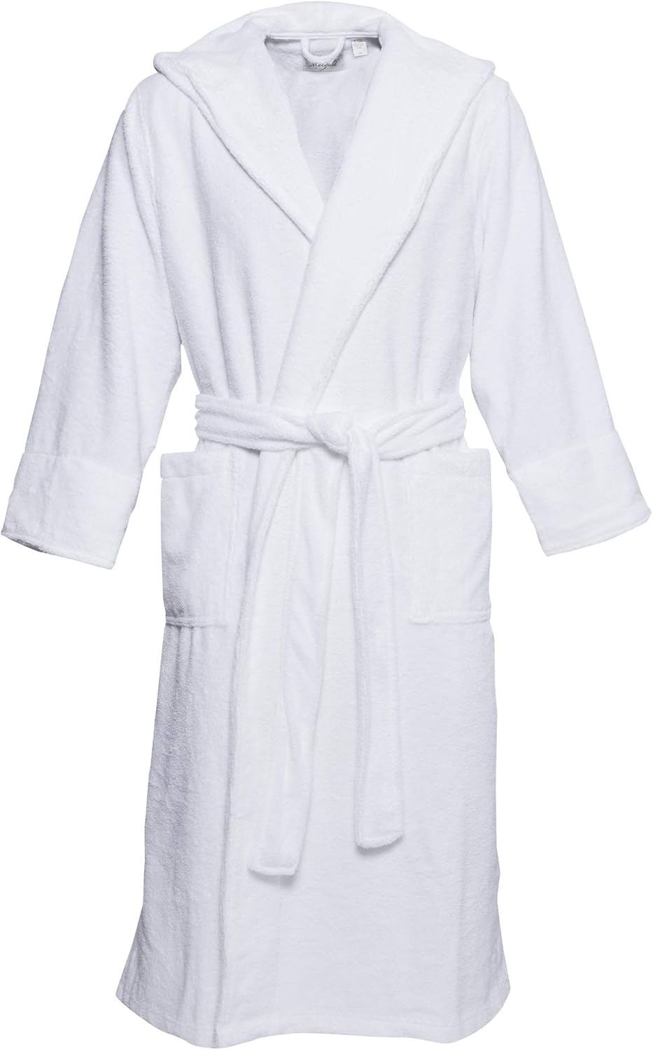 Mansfield, Unisex Hooded Spa Plush Hybrid Robe,White,2X