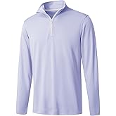 M MAELREG Quarter Zip Golf Pullover Men Dry Fit Long Sleeve Performance Wicking Mock Neck 1/4 Zip Pullover Mens Sweatshirt