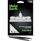 Metal Earth US Capitol 3D Metal Model Kit Bundle with Tweezers Fascinations