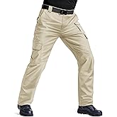TACVASEN Men's Tactical Pants Water Resistant Ripstop Cargo Work Pants Lightweight Hiking EDC Outdoor with Pockets