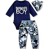 Aalizzwell Preemie Newborn Infant Baby Boys Clothes Bodysuit Romper Pants Hats Outfit Fall Winter Set