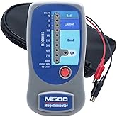 M500 Insulation Megohmmeter, Compatible with Supco M500 Tester up to 1000M&Omega; | Sturdy durable housing, 0-1000M&Omega; insulation resistance test, for HVAC, electrical wiring and home appliance maintenance