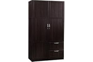 Sauder Miscellaneous Wardrobe/Storage Pantry cabinets, L: 40. 00" x W: 19. 45" x H: 71. 10", Cinnamon Cherry
