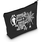 JYTAPP Makeup Bag for Movie Fans Normal Is An Illusion Cosmetic Bag Horror Movie Merchandise Horror Gift