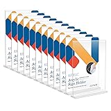 Relx 12 Pack Acrylic Sign Holder 8.5 x 11, Vertical