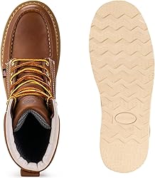 SUREWAY Mens 8 in Wedge Moc Soft/Steel Toe Work