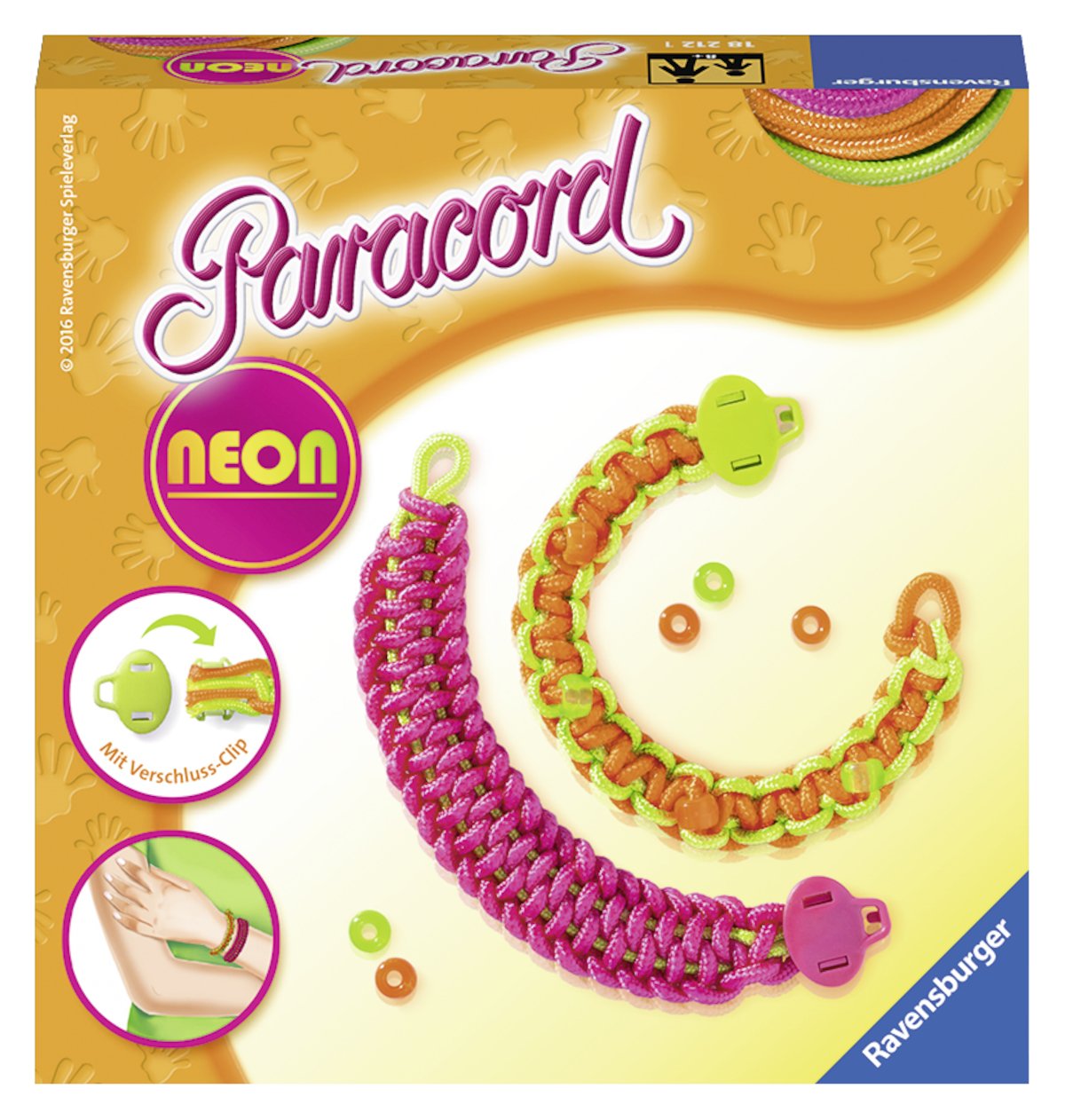 Ravensburger 18212 1 Craft Kit Paracord Neon