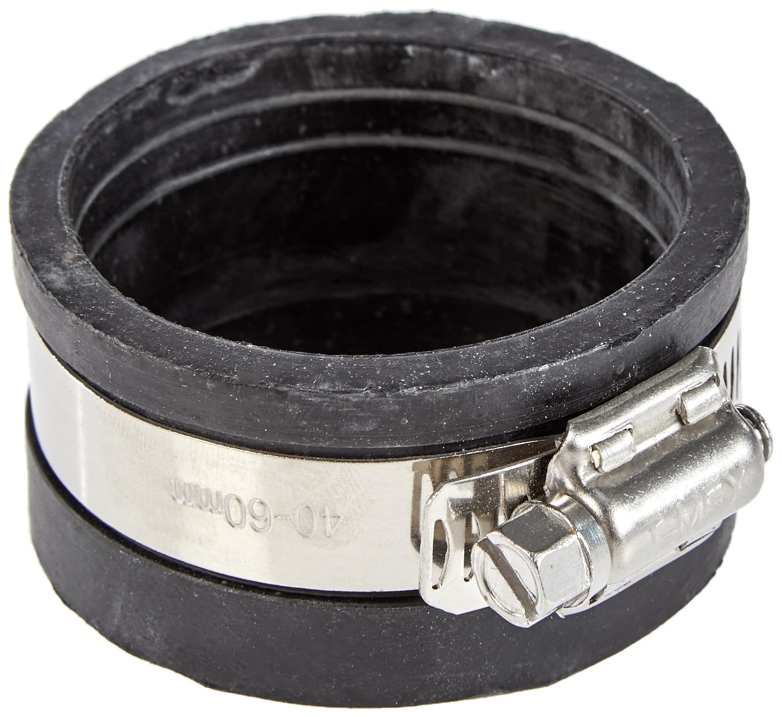 T-mex 09.0804 Pipe Fitting adapters, Black, 50mm O.D Metric / 1 1/2" NB (48.3mm O.D) Imperial