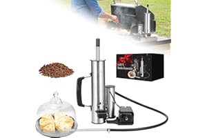 UEITICSK Electric Smoker Generator, Stainless Steel Smoke Tube for Pellet Smoker, Cold Smoke with Adjustable Smoke Volume Air Pump, Smokers to Gas and Pellet Grill, for Cheese, Salmon, Birthday Gifts for Men