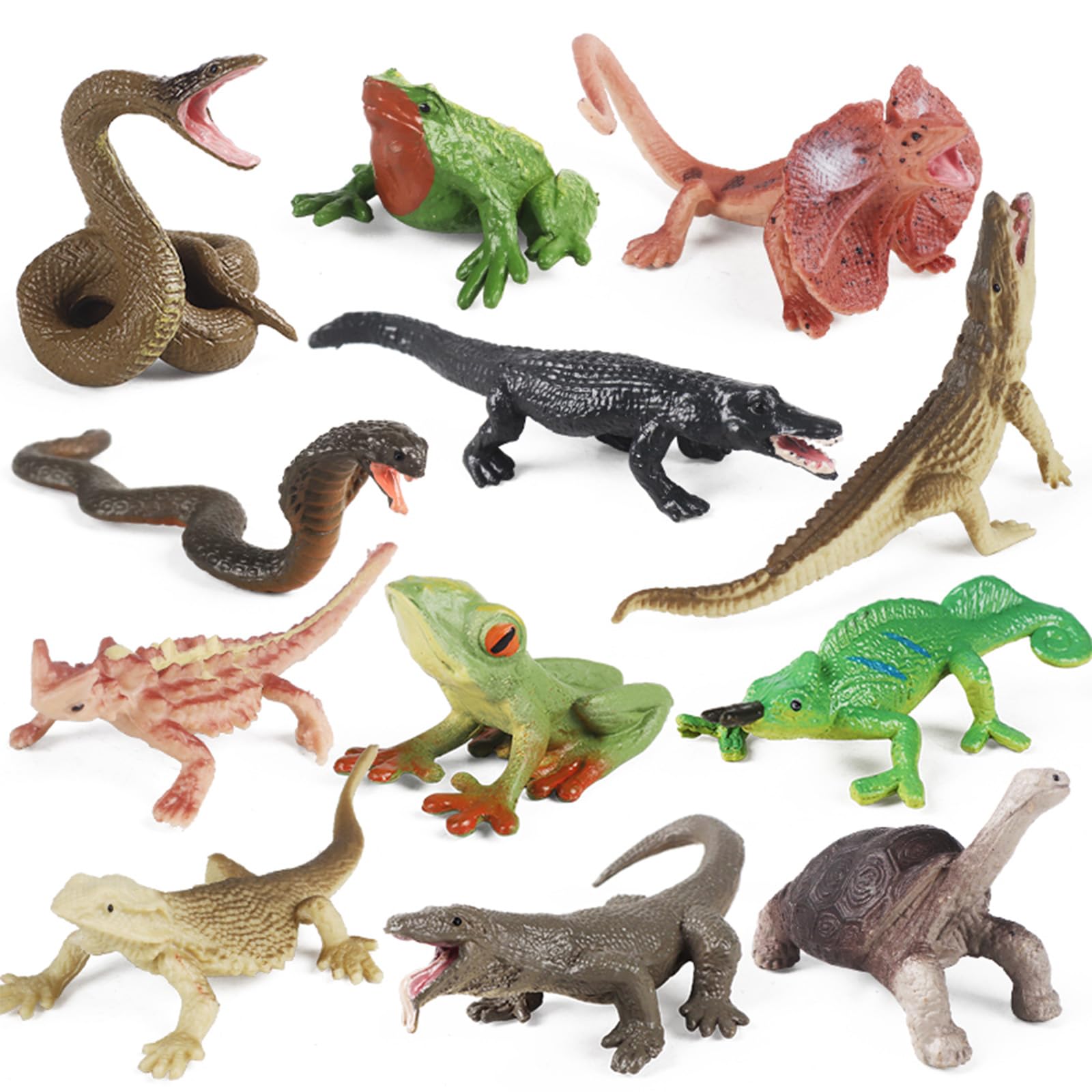 World of Insect Animal Toy Set – Colorful Lizard & Reptile Figures for Kids main image 1