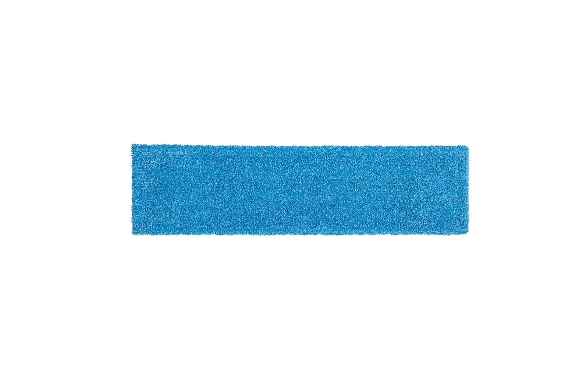 Rubbermaid Commercial Products 18 inch Adaptable Flat Mop Microfiber Pad, Blue, for Janitorial/Professional Cleaners and Light-Duty Cleaning/Mopping with Tab/Pocket Functions