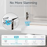 Lookka Cabinet Hinges 2 Pack Concealed Full Overlay 15x12x3cm Nickel view 3