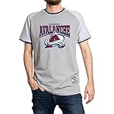 Calhoun NHL Surf & Skate Mens Retro Style Reverse Terry Contrast Trim Short Sleeve T-Shirt - The Coastal Collection