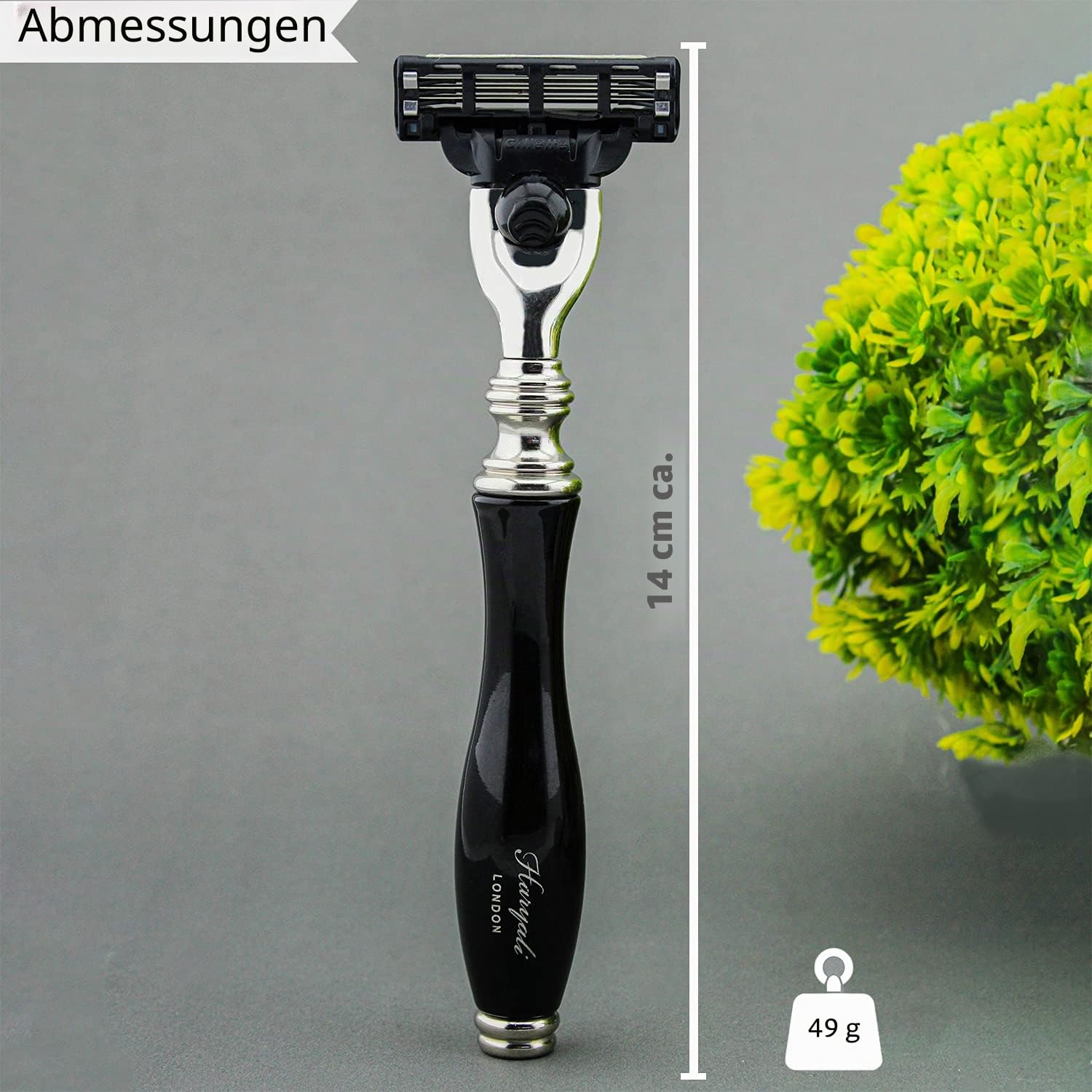 Weihnachten Herren- Rasur-Geschenk Set mit Dachs Haarbürste Rasiermesser Rasieren Soap And Rasierschale 5