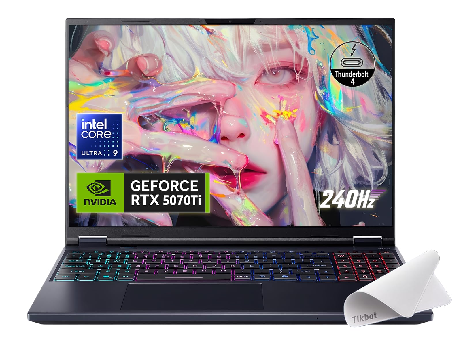 acer Predator Helios Neo 16S AI Gaming Laptop 16" 2560x1600 OLED 240Hz (100% DCI-P3) Intel 24-core Ultra 9 275HX 32GB RAM 1TB SSD GeForce RTX 5070 Ti DLSS4 (Up to 992 AI Tops) Win11 ICP Hub w/Copilot