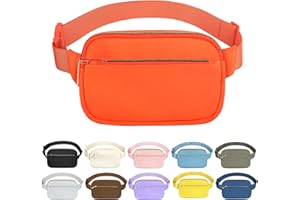 Frenou Fashion Fanny Bag-Waist Pack With Adjustable Belt Bag-Unisex Crossbody Pack For Travel Running Hiking-Orange