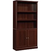 Sauder Miscellaneous Storage 5-Shelf/ Book Shelf 2-Door Bookcase, Select Cherry finish