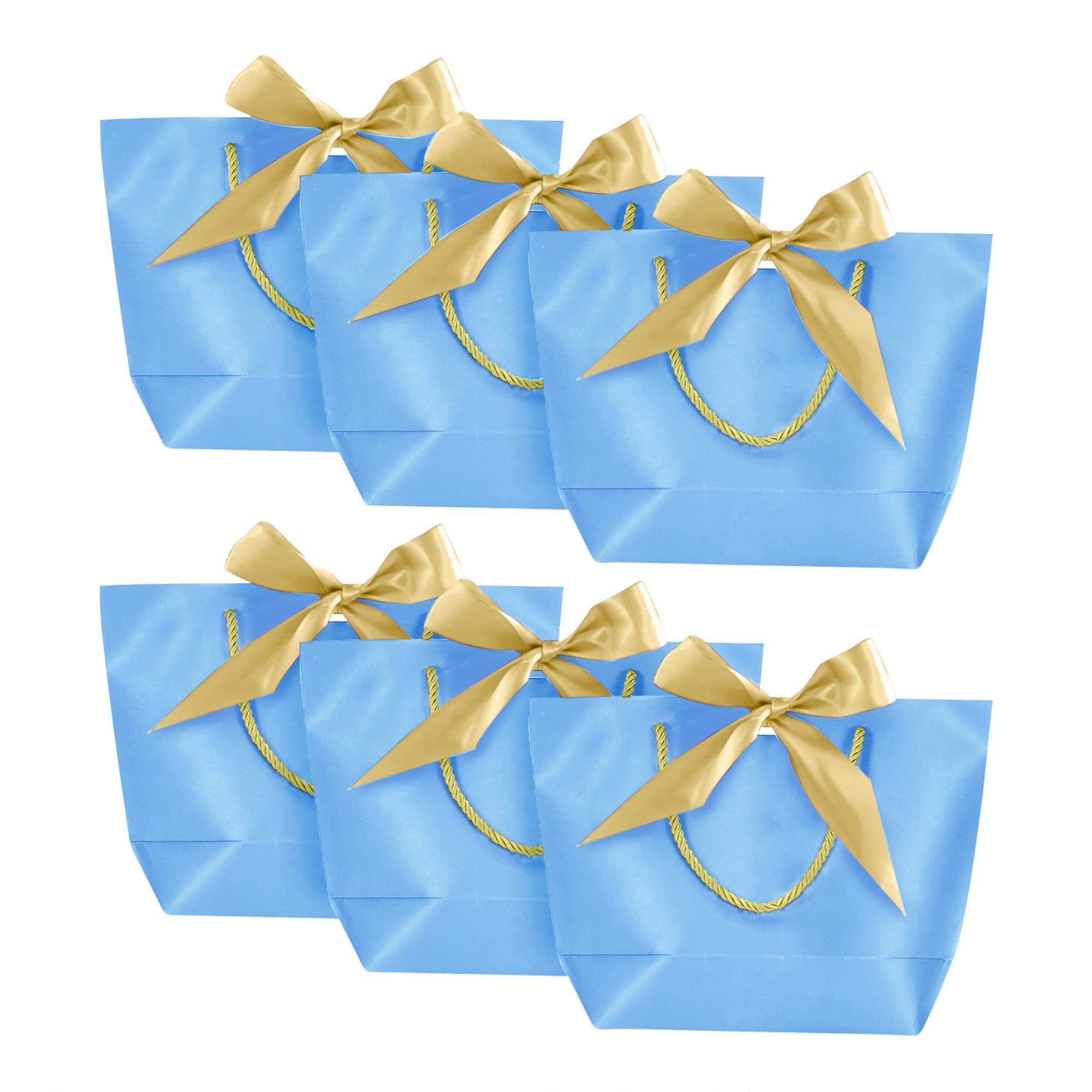 Divine Gifts luxury gift bag (Blue,Large,Multi-pack) for: weddings,birthdays,hen/stag/dinner parties,housewarmings,baby showers,Christmas presents,Valentines,Bridesmaid/Groomsman gifts, party bags