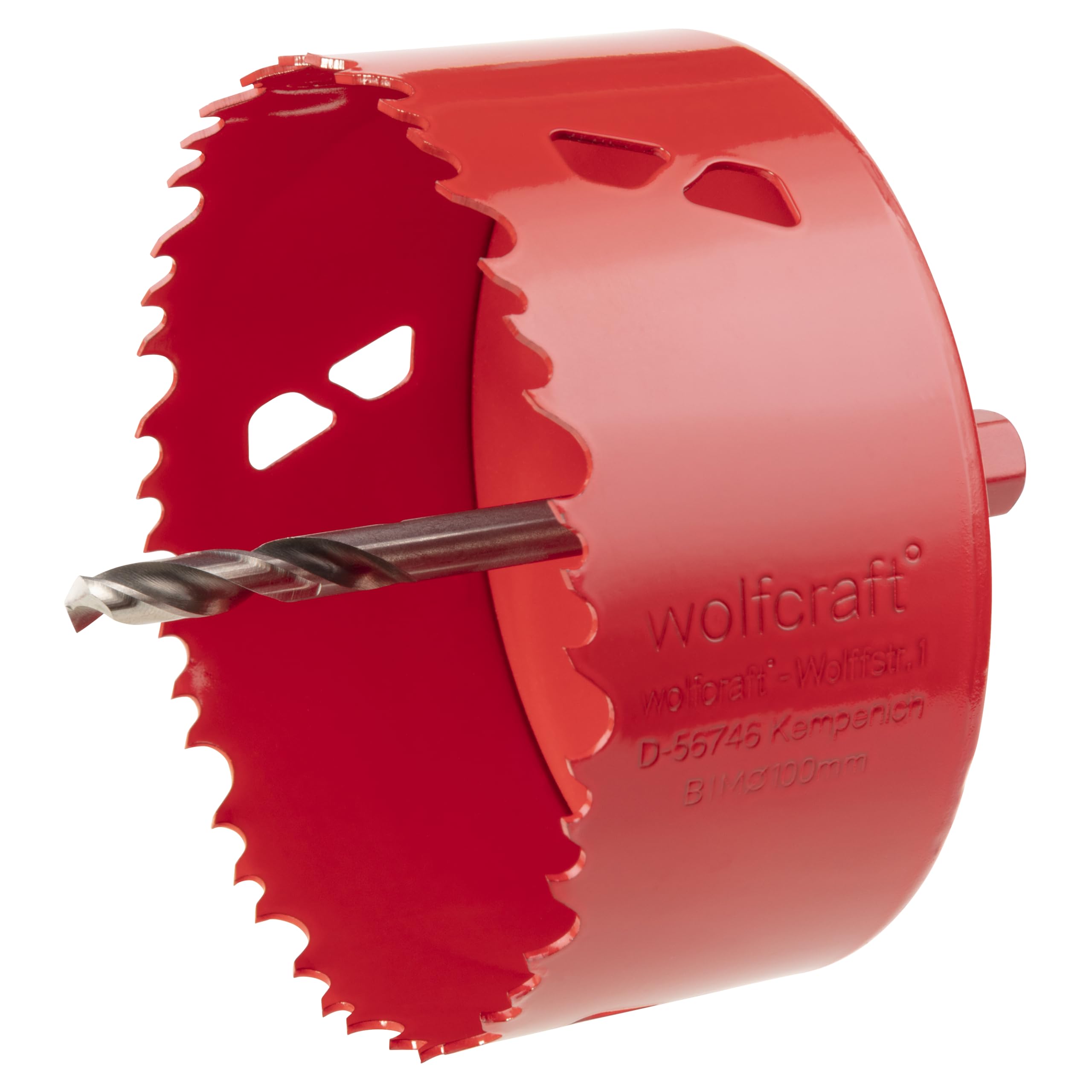 wolfcraft Bi-Metal Hole Saw, Ø 100 mm I 5493000 I For drywall materials, wood, plastics and metals, cutting depth 40 mm