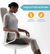 A-Pce Large Memory Seat Cushion for Office Chair Black view 4