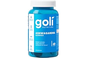 Goli Ashwagandha Gummy | Stress, Athletic Support, Libido | KSM-66, Vegan, Plant Based, Non-GMO, Gluten-Free & Gelatin Free |