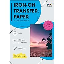 Amazon Com Epson Iron On Cool Peel Transfer 8 5x11 Inches 10 Sheets S White Fabric Iron On Transfers Arts Crafts Sewing