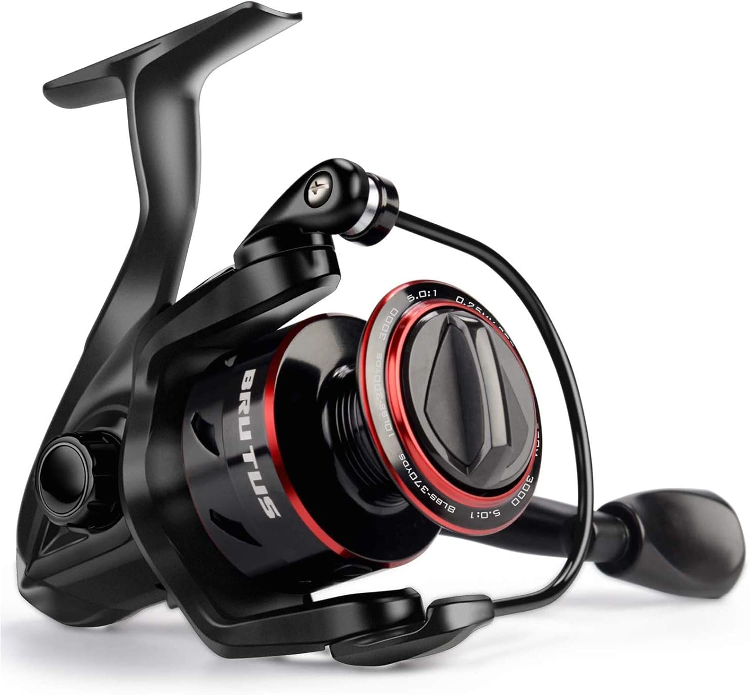 KastKing Brutus Spinning Reel, Freshwater Spinning Fishing Reels, Graphite Frame, CNC Aluminum Spool, 5.0:1 Gear Ratio, 4+1 Ball Bearings.