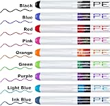 Friusate 9 Colored Fountain Pens Disposable EF Nib Multicolor Ink Set view 5
