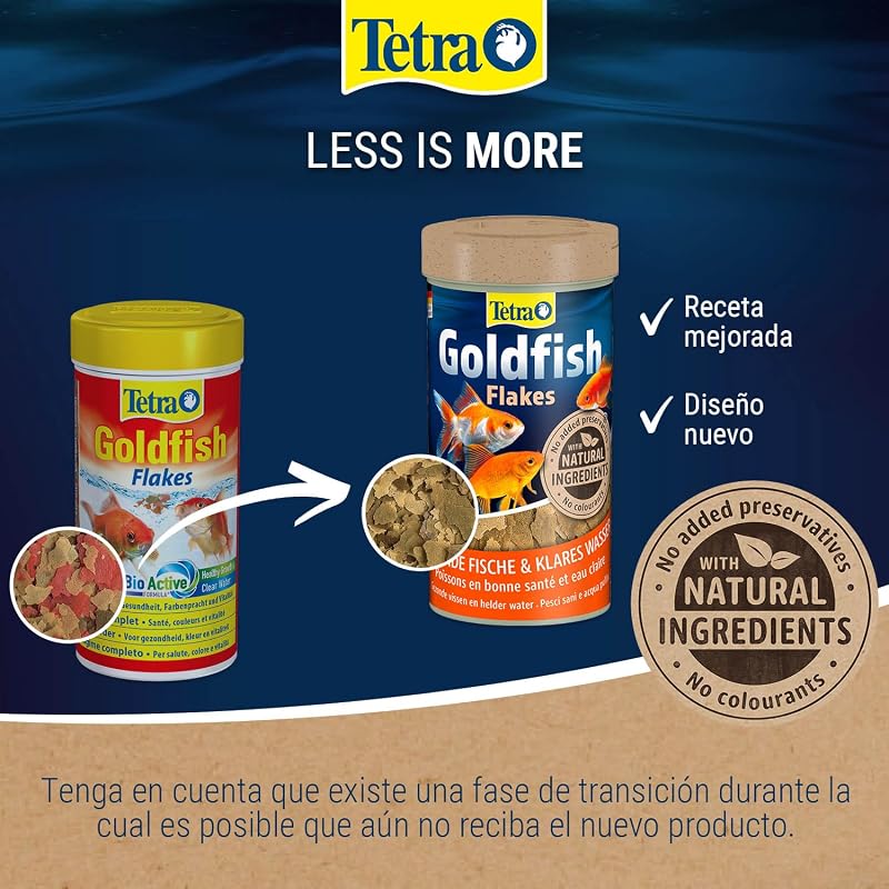 Goldfish Flakes Alimento para peces dorados/agua fría, 1 L