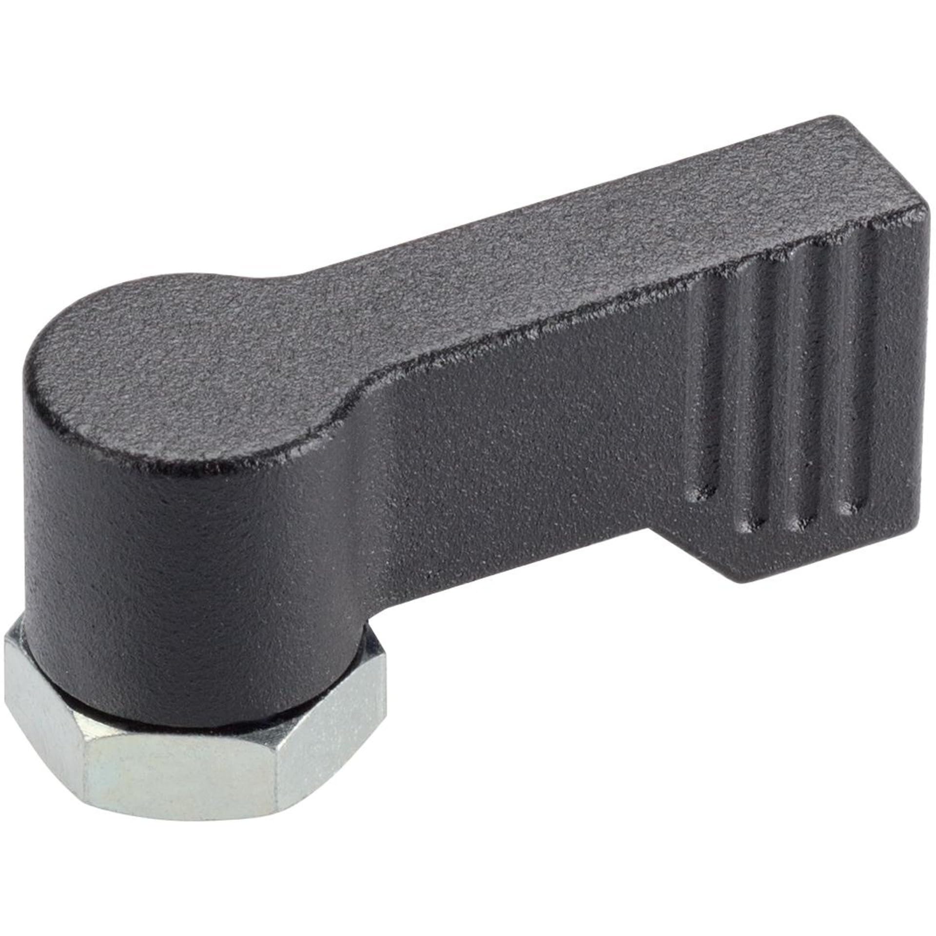 HALDER 24101.0232 Rotary Latch, Black, d1 = 17 mm