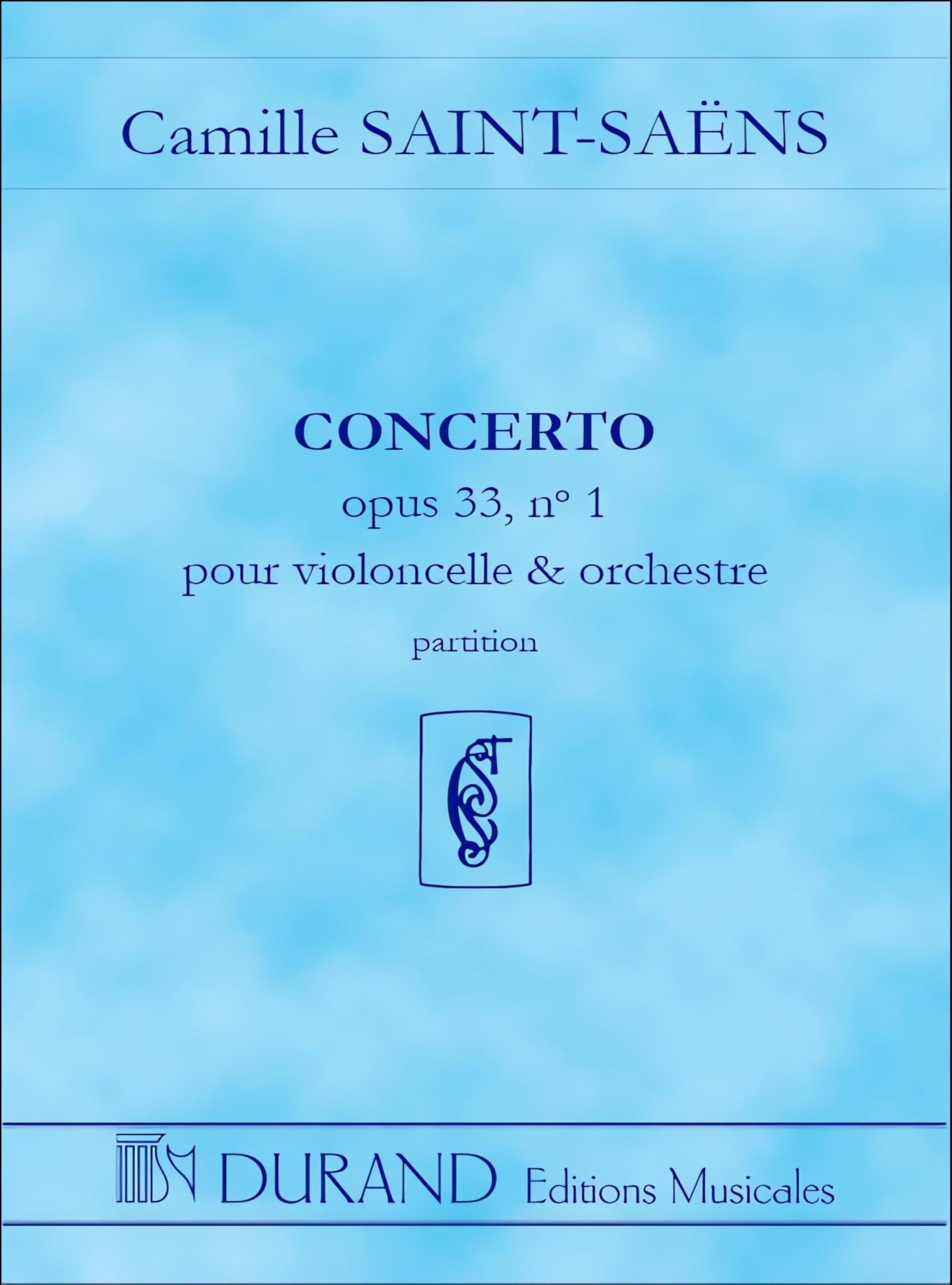 CONCERTO N 1 OP 33, POUR VIOLONCELLE ET ORCHESTRA VIOLONCELLE