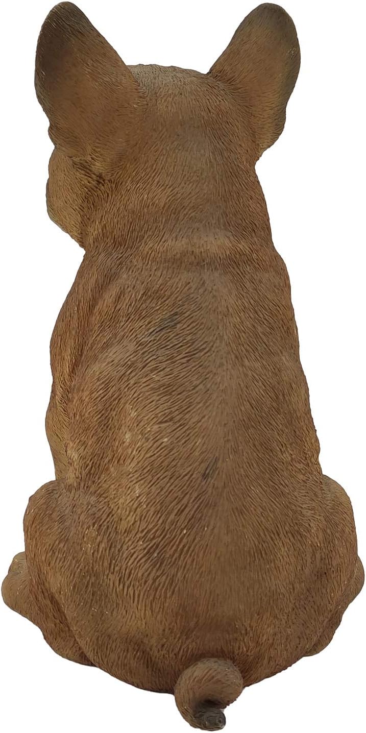 G&H Decor Realistic French Bulldog Statue, 30cm Hand Painted Dog Figurine with Intricate Detail, Indoor or Outdoor Ornament - Image 4