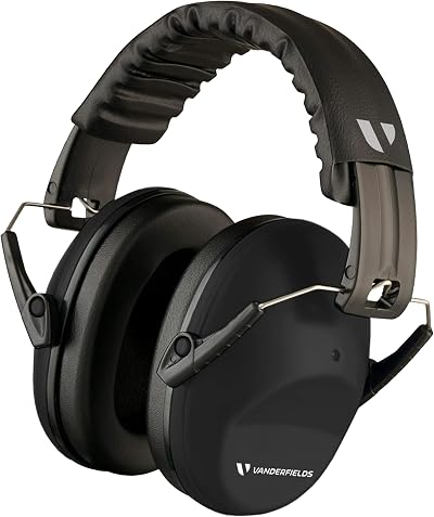 Vanderfields Premium Ear Defenders Hearing Protection 29 dB 2K Hz Black