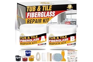 Bath Tub Repair Kit, Fiberglass Tile and Shower Repair Kit Porcelain Repair Kit, Bathtub Repair Kit Repair Chips Dents Cracks