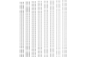 Create idea 24PCS Scroll Saw Blades Set with Spiral Teeth for Metal Wood Plastic Sawing Wood Cutting Shaping Jewelry Making M