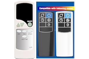 GENGQIANSI Replacement Remote Control for Lasko 2033685 2033686 T48335 T48337 T36510 T48339 T36610 Wind Tower Fan