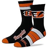 FBF - Official NFL Duo Adult Team Logo & Colors Crew Dress Socks Footwear for Men and Women Game Day Apparel - 2 Pack