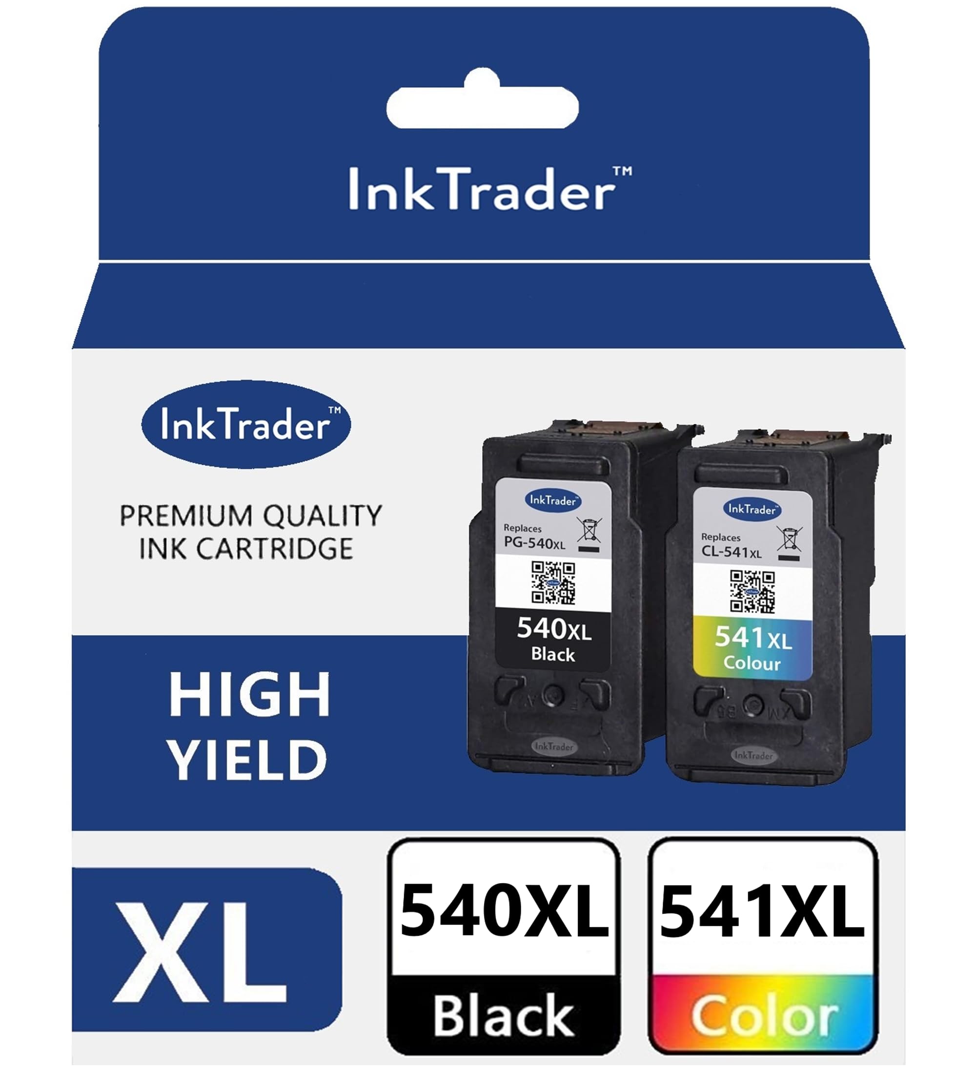 Ink Trader PG 540 XL & CL 541 XL Multipack For Canon PG 540XL & CL 541XL For Use In Canon PIXMA TS5150 TS5151, MG3550 MG3650 MG3650s MG3200 MG3600 MG4250 MX475 & Freepost Recycling Pack