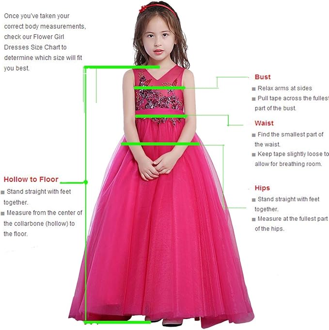 Amazon Com Ttybridal Girl Pageant Dress Ball Gown Flower Girl