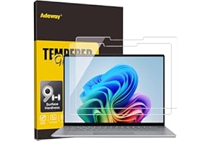 Adeway [2-Pack] Screen Protector for Microsoft Surface Laptop 7 (AIPC 2024), 13.8 Inch Tempered Glass, Ultra Clear, Smooth To