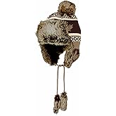 WITHMOONS Fleece Maple Fair Isle Knit Beanie Hat Earflaps Cap FZ70021