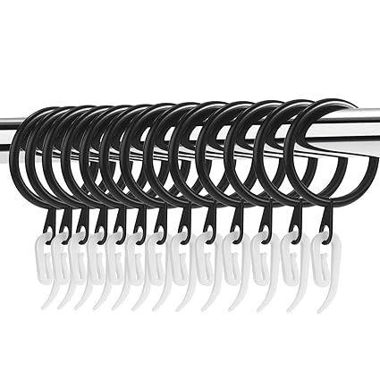 Tatuo 20 Set Metal Curtain Rings Hanging Rings 30 Mm Internal