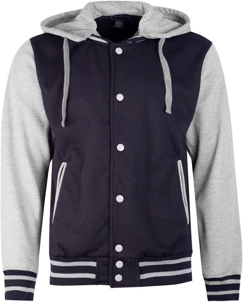 Style Addiction Letterman Varsity Baseball Hoodie Mens Jacket