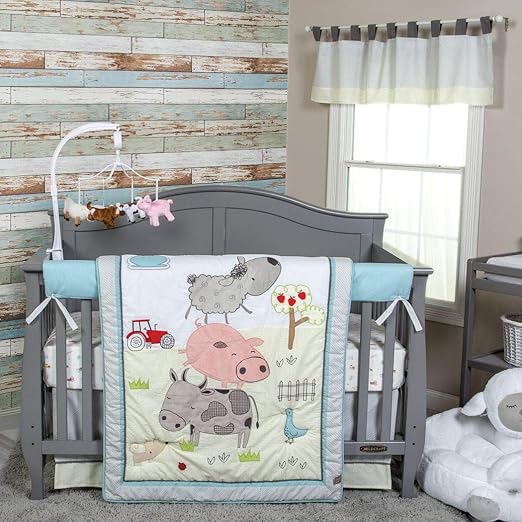 sheep crib bedding set